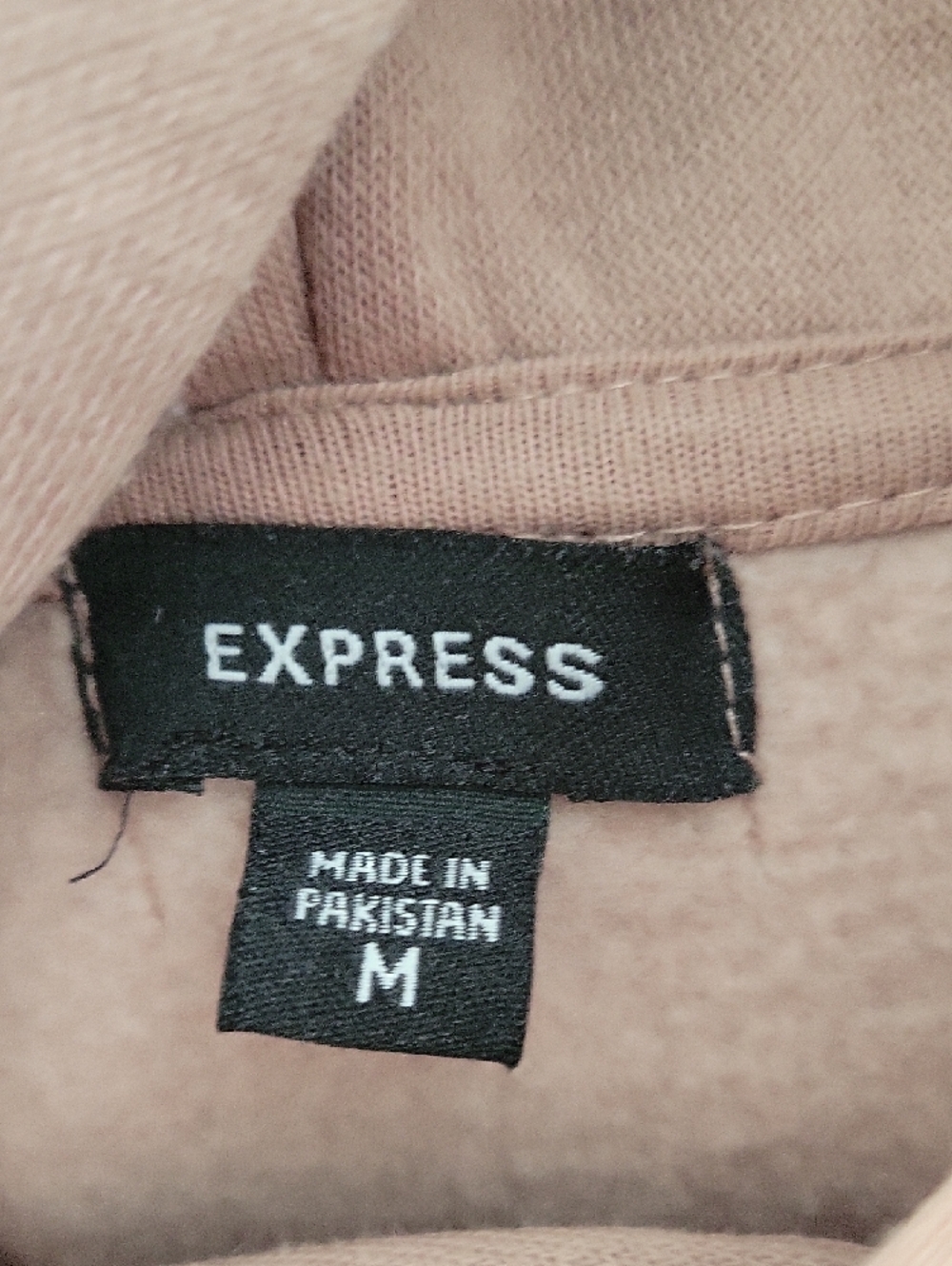 Express Men's Crewneck Hoodie - Dusty Rose - Picture 2 of 3